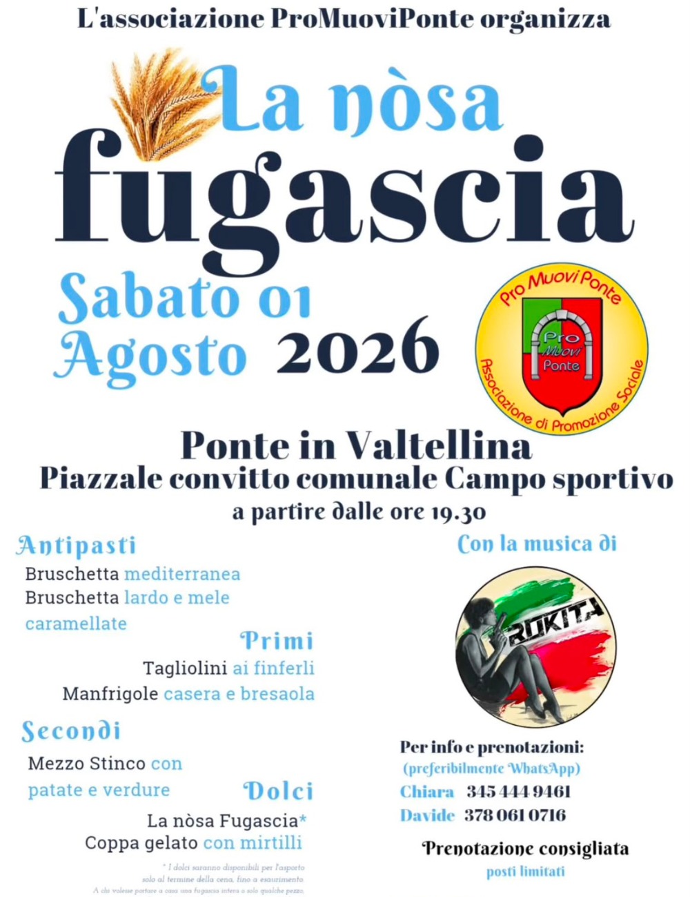 Immagine Evento La nòsa fugascia | Calendario Valtellinese
