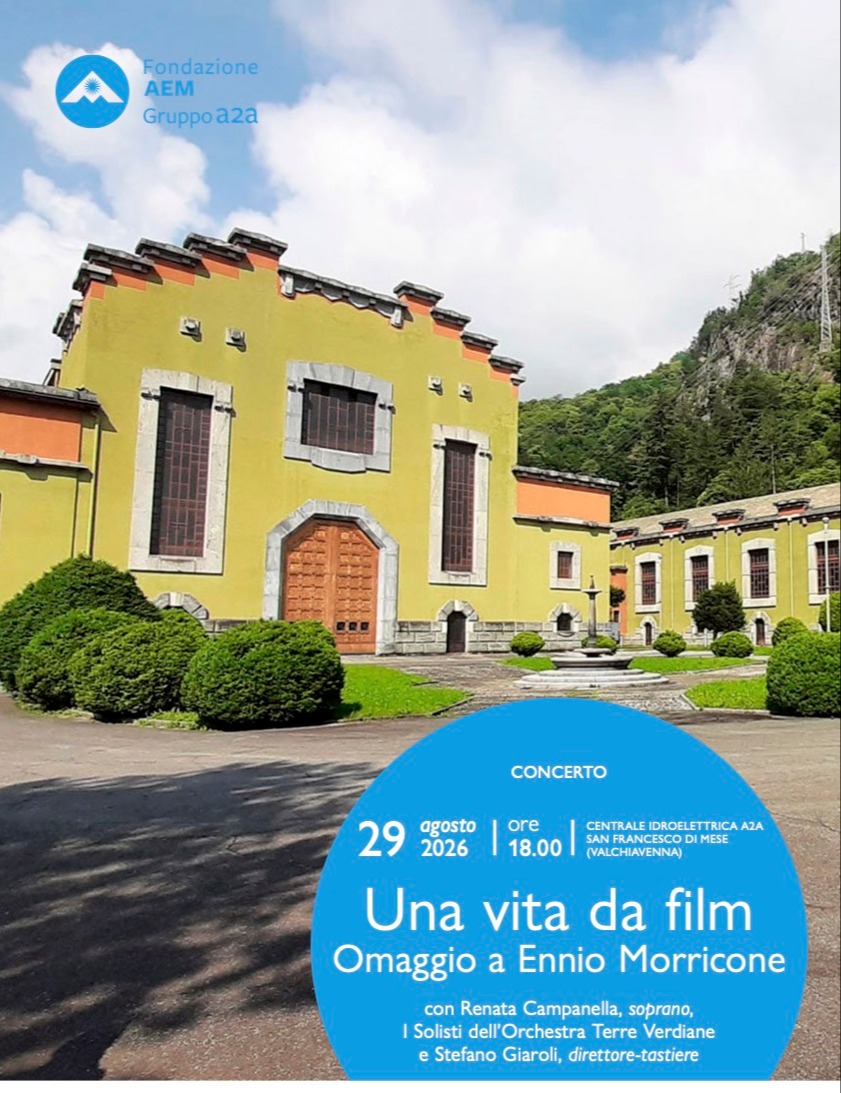 Immagine Evento Festival Le Altre Note 2026 — Dialoghi: Sorrisi Una vita da film. Omaggio a Ennio Morricone Renata Campanella, I Solisti dell'Orchestra Terre Verdiane | Calendario Valtellinese