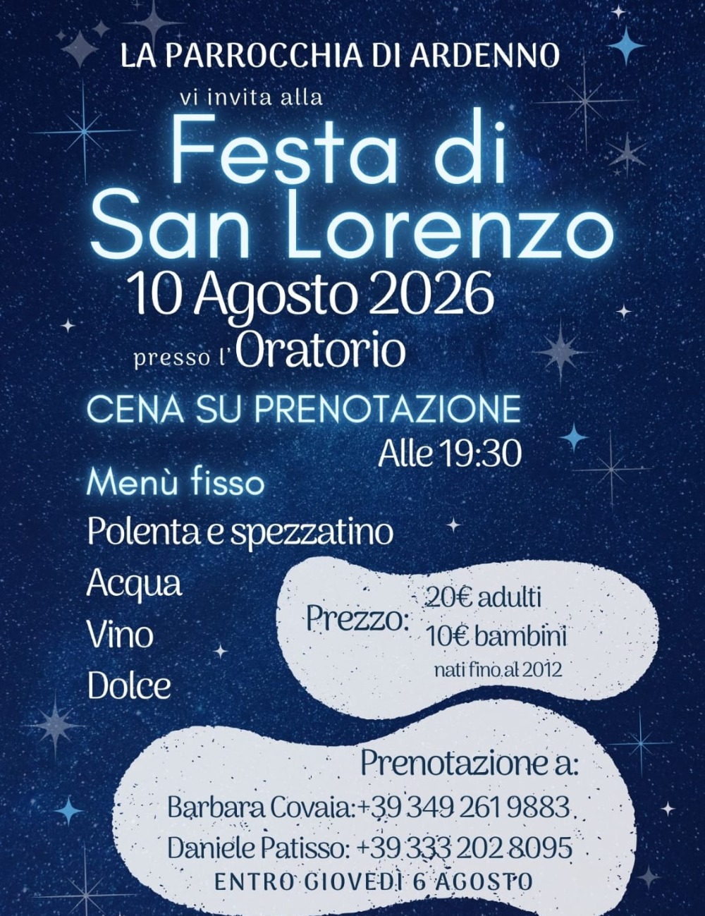 Immagine Evento Festa di San Lorenzo | Calendario Valtellinese