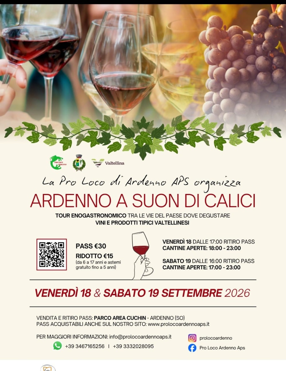 Immagine Evento Ardenno a suon di calici | Calendario Valtellinese