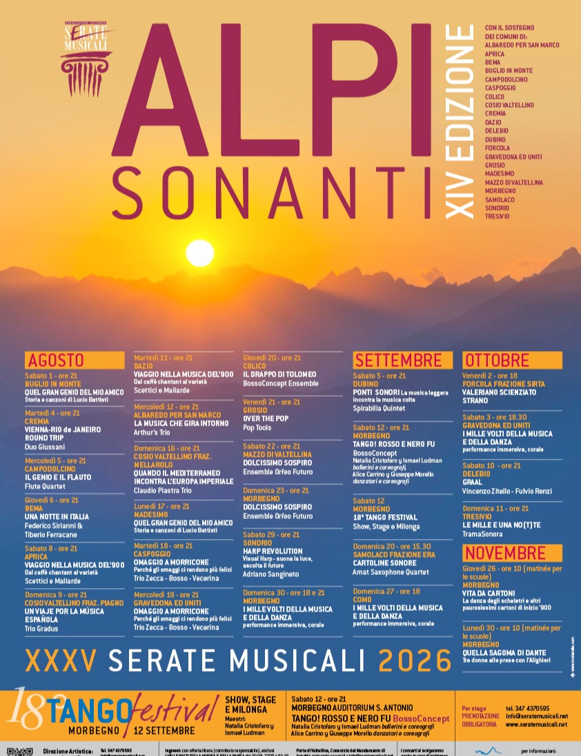 Immagine Evento Alpi Sonanti 2026 | Calendario Valtellinese