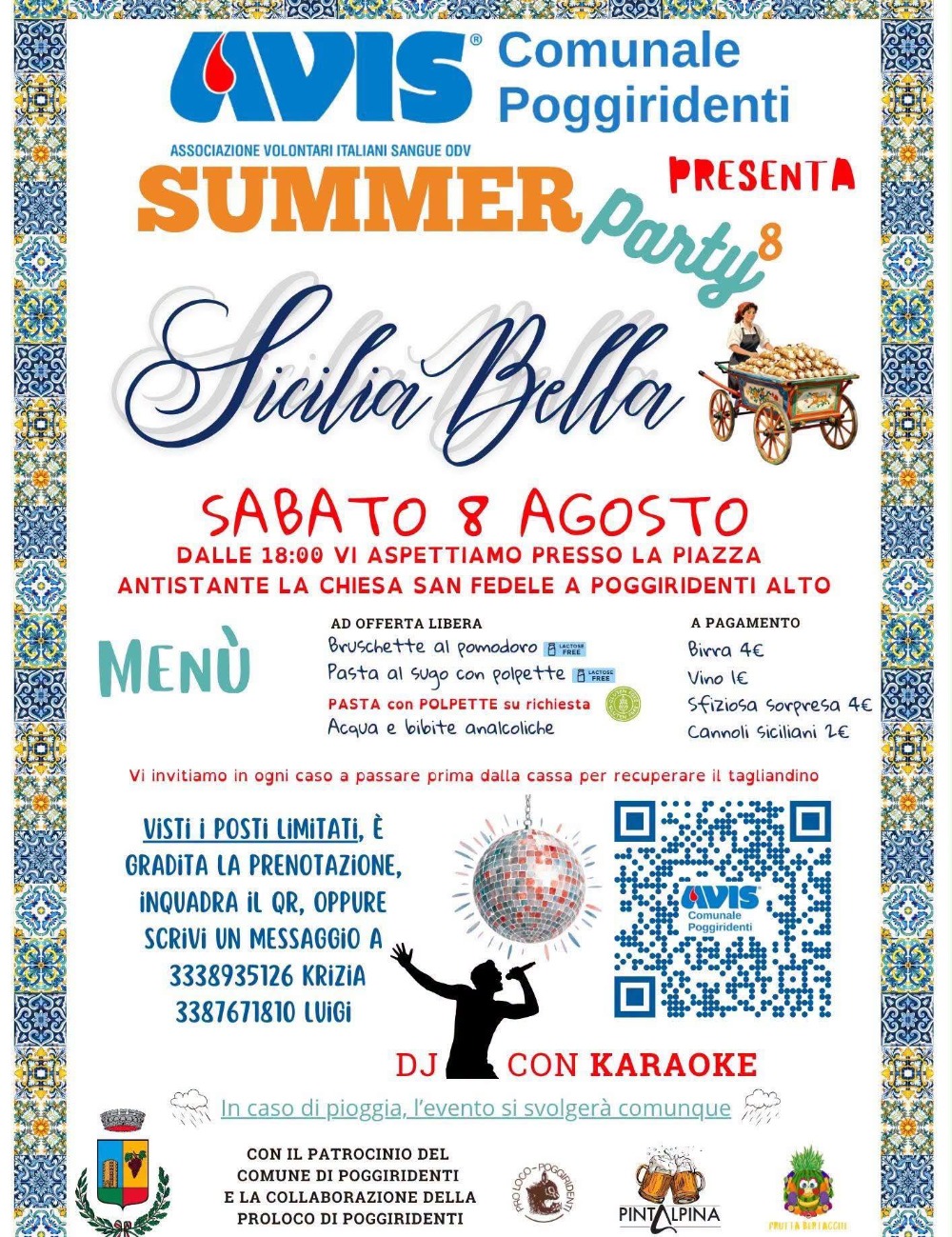 Immagine Evento Summer Party – Sicilia Bella | Calendario Valtellinese