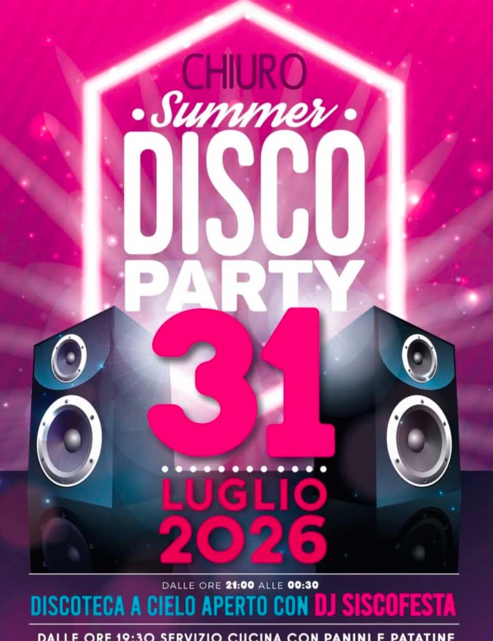 Immagine Evento Chiuro Summer Disco Party | Calendario Valtellinese