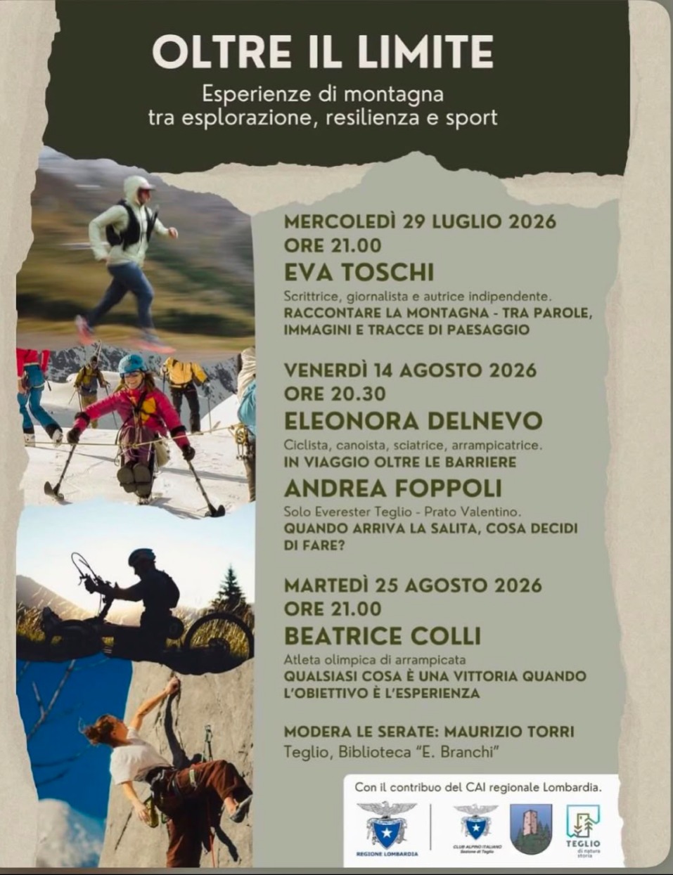Immagine Evento Oltre il limite | Calendario Valtellinese