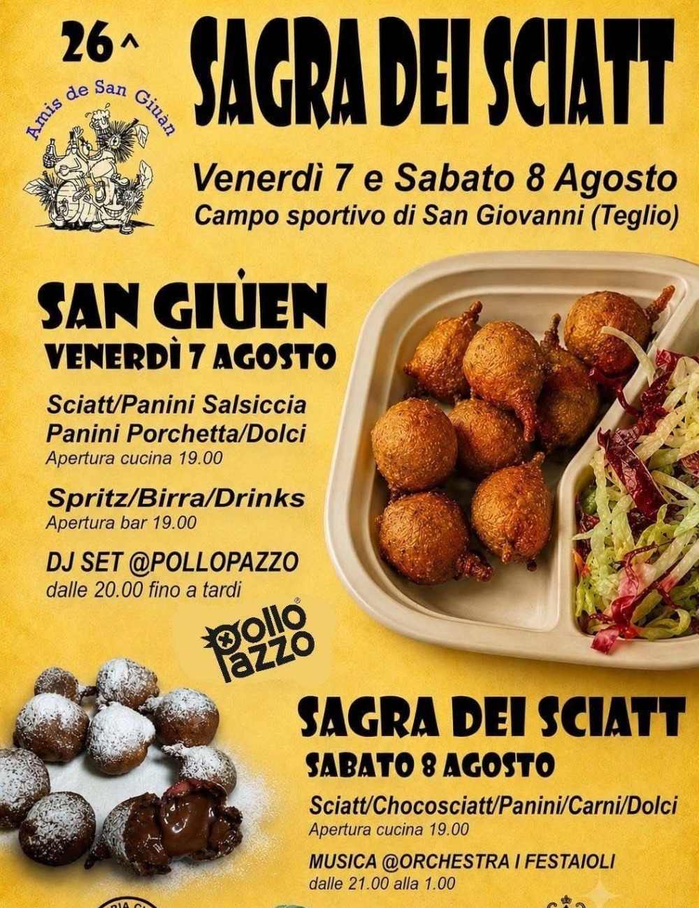 Immagine Evento 26ª Sagra dei Sciatt | Calendario Valtellinese