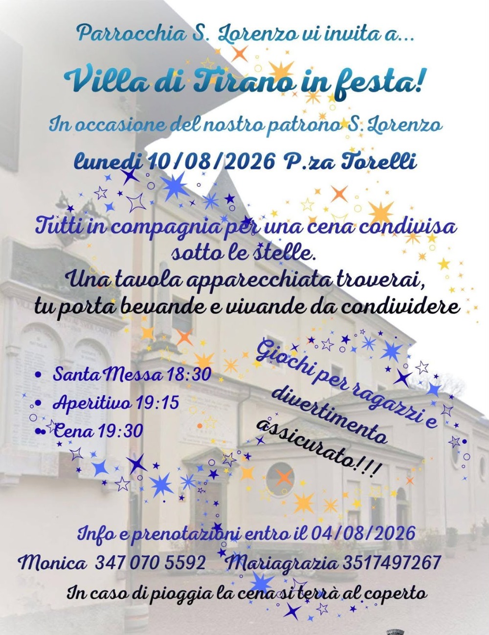 Immagine Evento Villa di Tirano in festa | Calendario Valtellinese