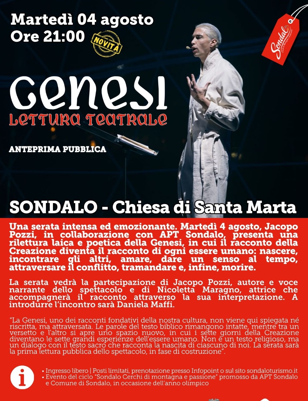 Immagine Evento Genesi | Calendario Valtellinese