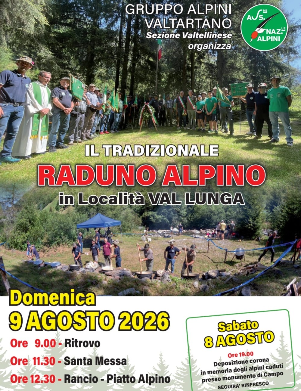 Immagine Evento Tradizionale Raduno Alpino | Calendario Valtellinese