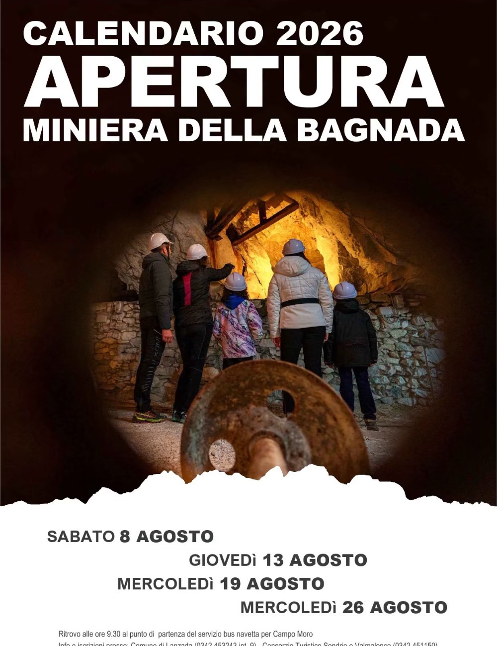 Immagine Evento Visite alla Miniera della Bagnada | Calendario Valtellinese