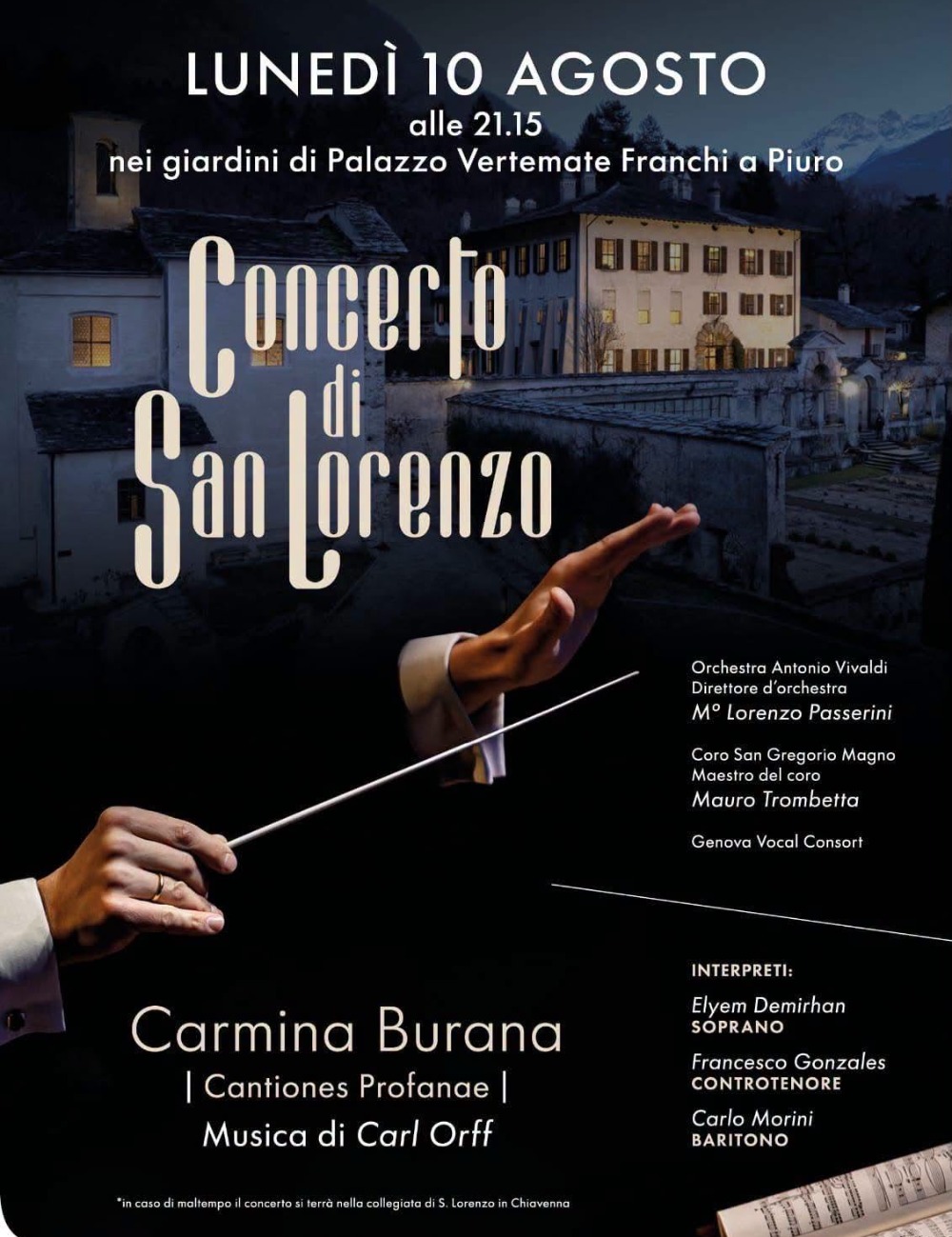 Immagine Evento Concerto di San Lorenzo | Calendario Valtellinese