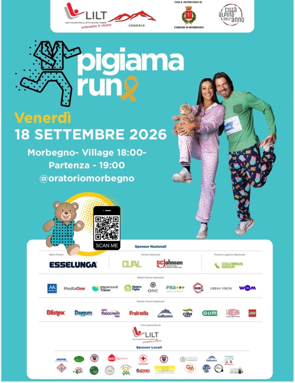 Immagine Evento Pigiama Run | Calendario Valtellinese