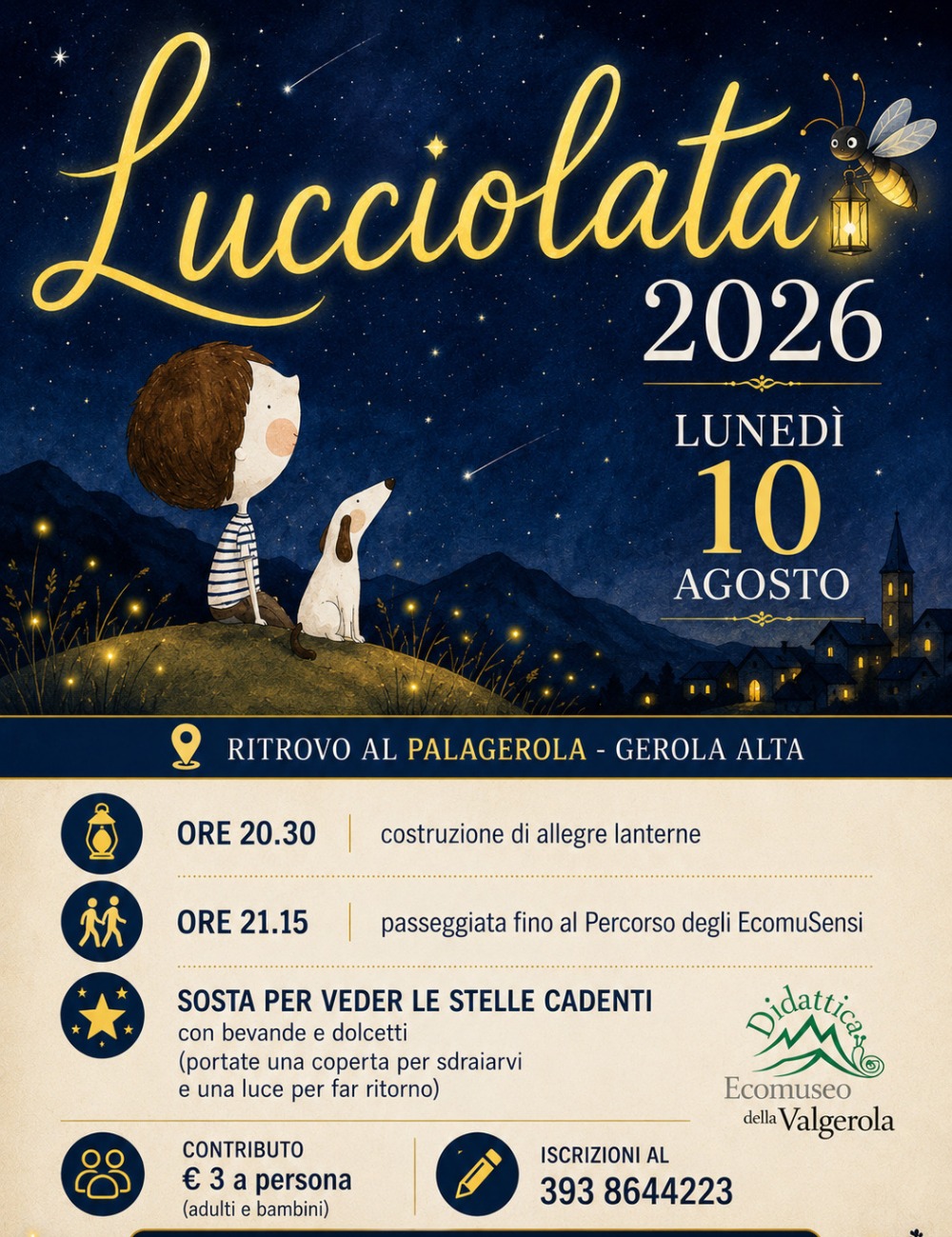 Immagine Evento Lucciolata 2026 | Calendario Valtellinese