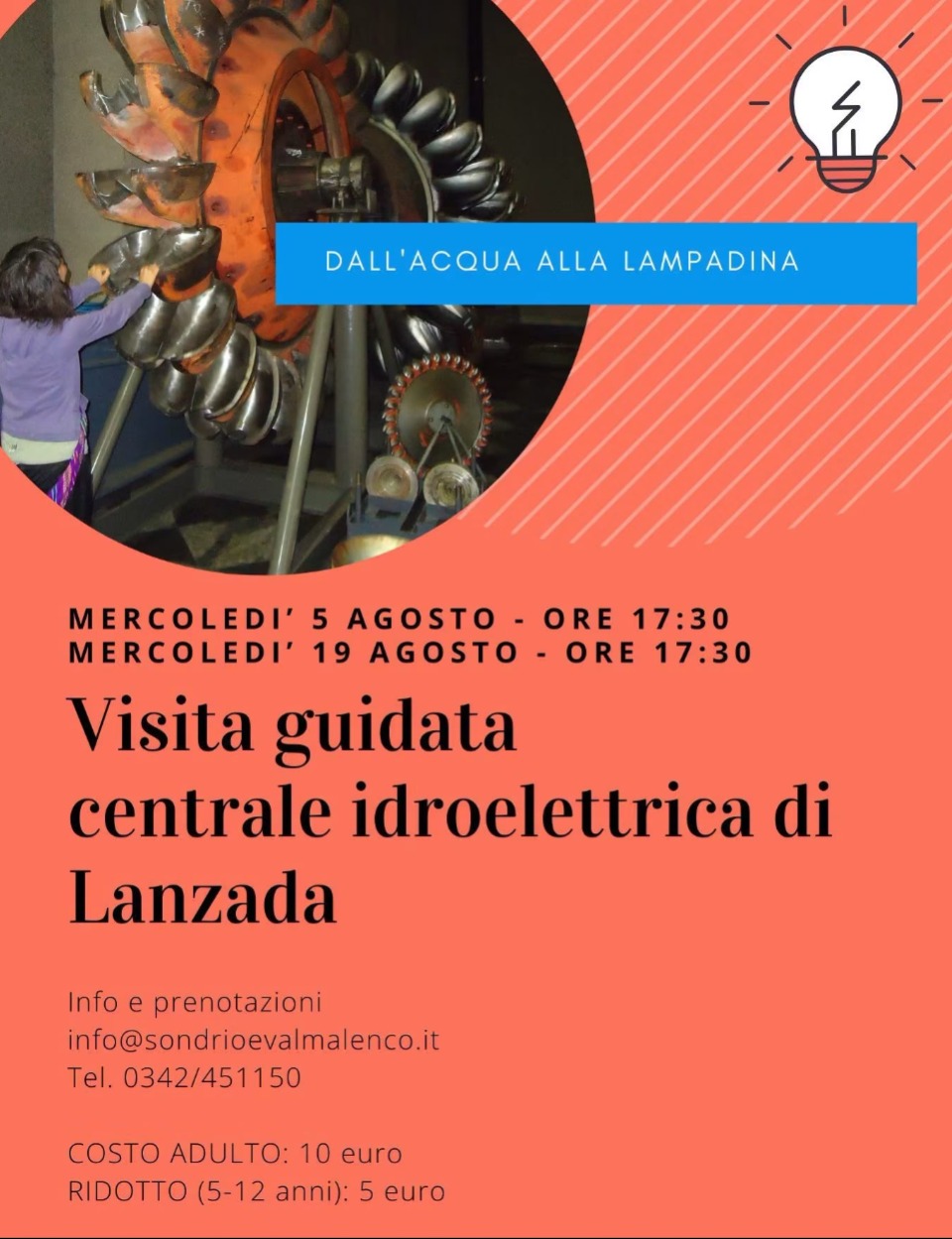 Immagine Evento Dall’acqua alla lampadina | Calendario Valtellinese