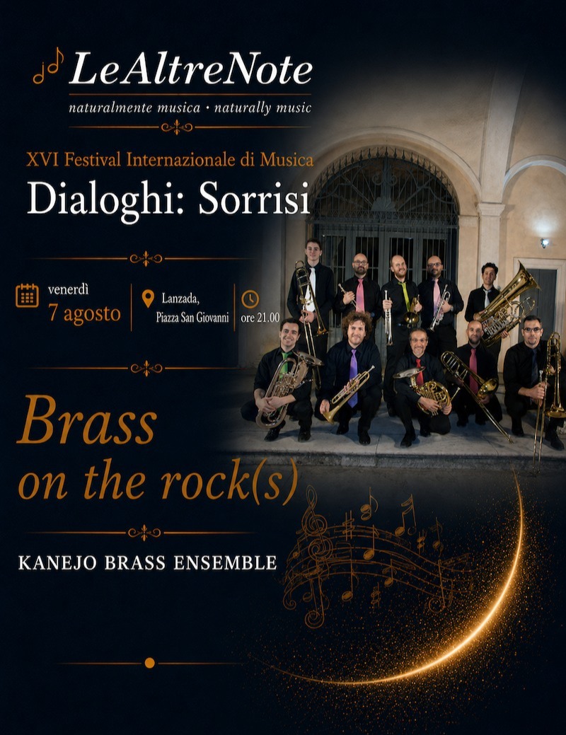Immagine Evento Festival Le Altre Note 2026 — Dialoghi: Sorrisi Brass on the rock(s) Kanejo Brass Ensemble | Calendario Valtellinese