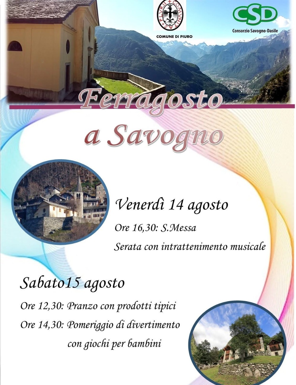 Immagine Evento Ferragosto a Savogno | Calendario Valtellinese
