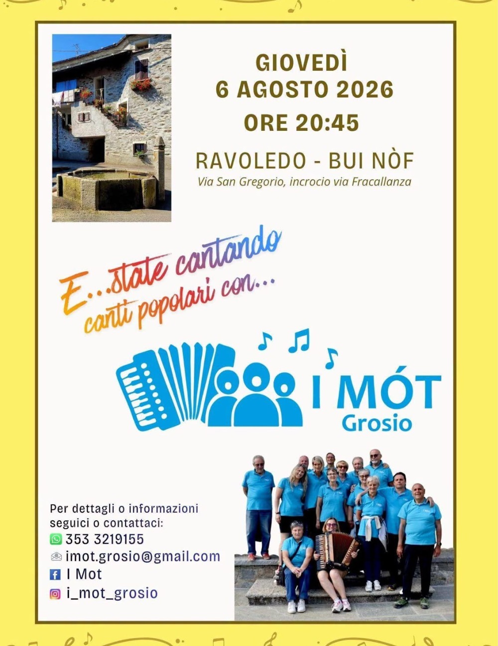 Immagine Evento E...state cantando | Calendario Valtellinese