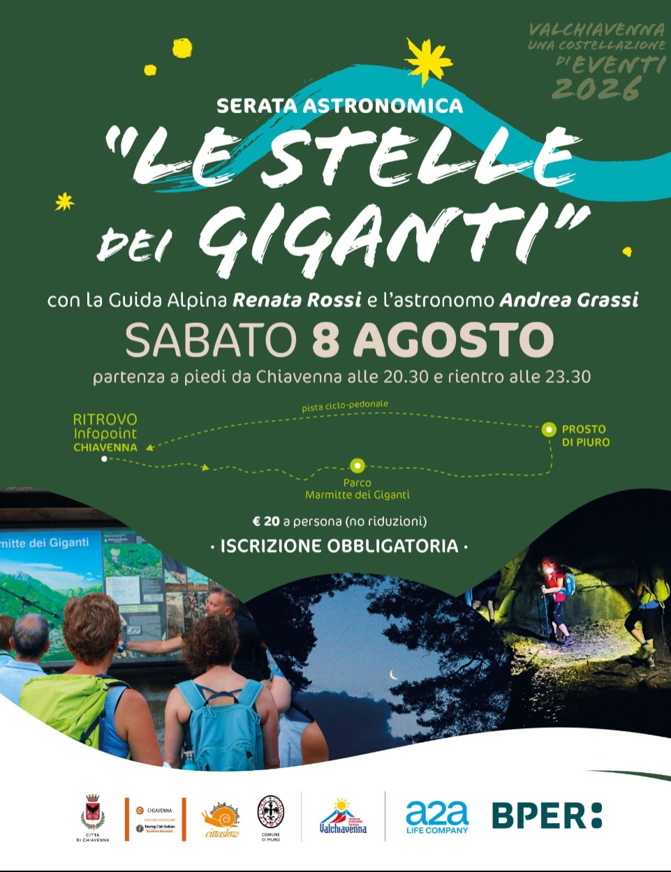Immagine Evento Le stelle dei giganti | Calendario Valtellinese