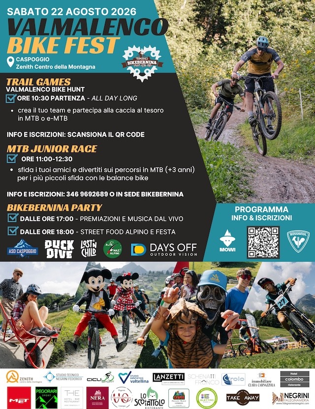 Immagine Evento Valmalenco Bike Fest | Calendario Valtellinese