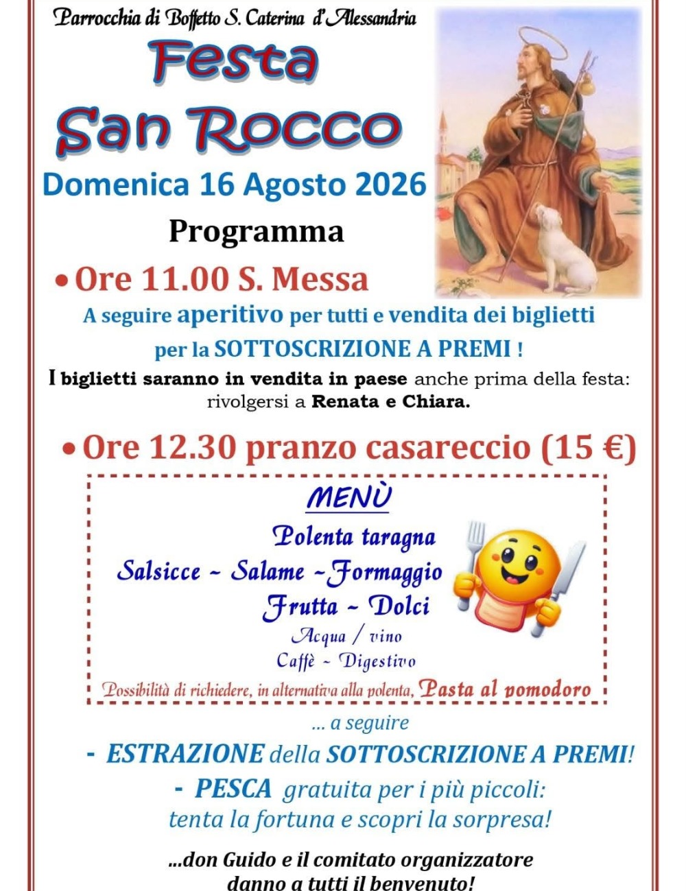 Immagine Evento Festa San Rocco | Calendario Valtellinese
