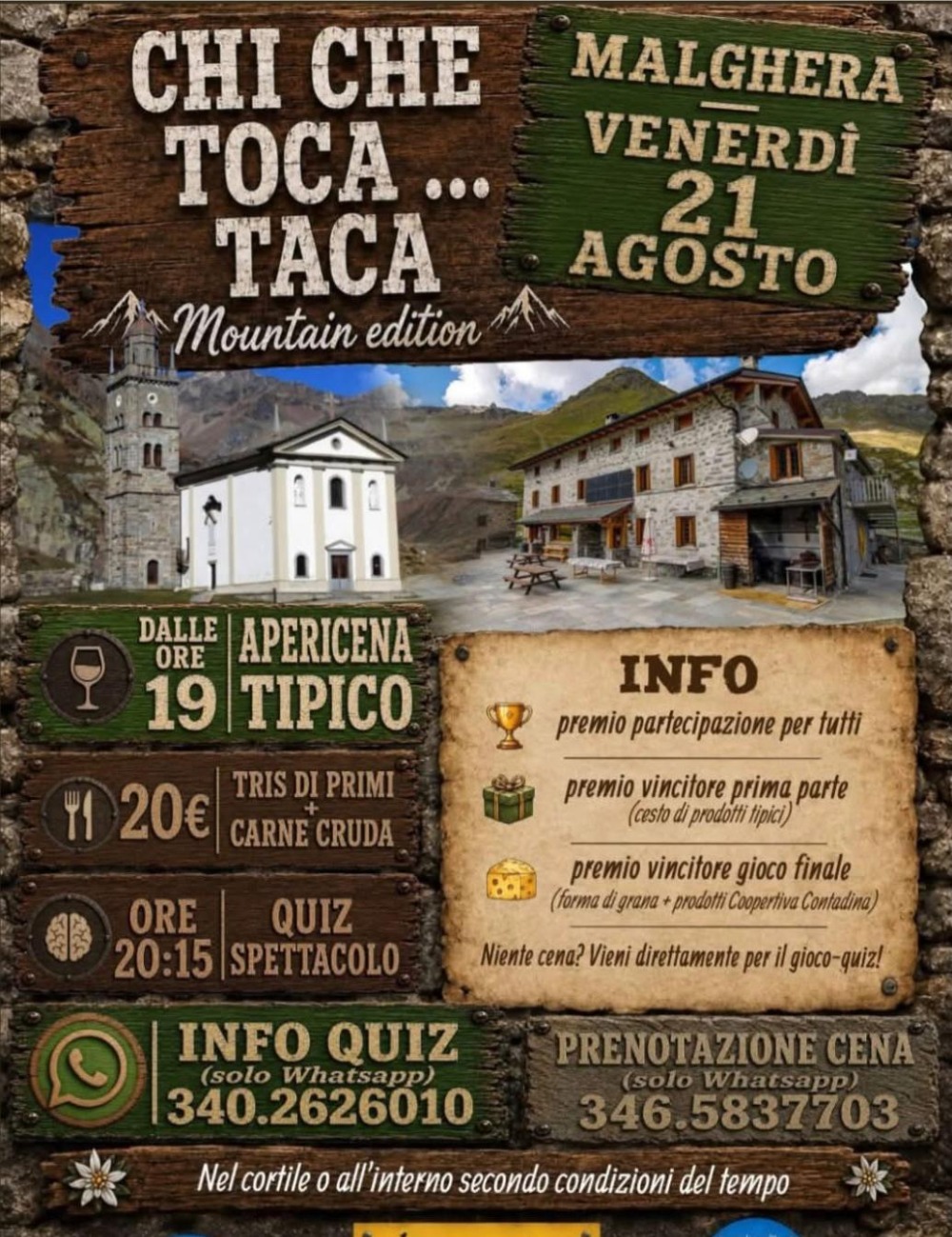 Immagine Evento Chi che toca… taca | Calendario Valtellinese