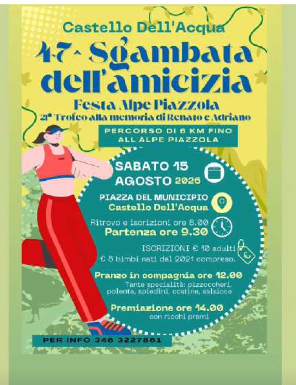 Immagine Evento Sgambata dell’amicizia | Calendario Valtellinese
