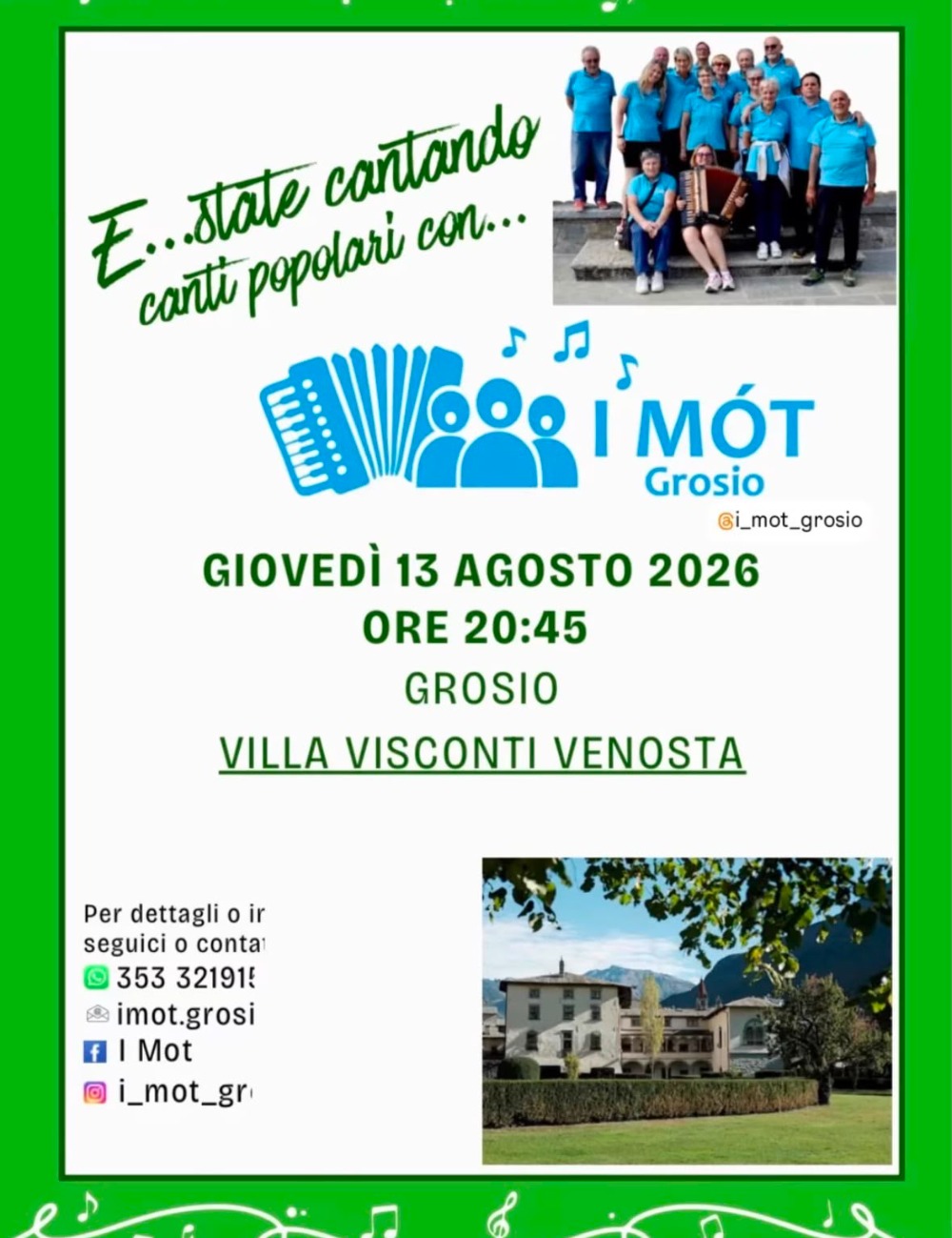 Immagine Evento E…state cantando | Calendario Valtellinese