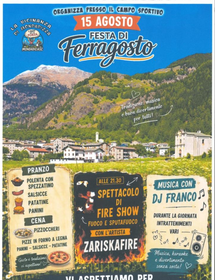 Immagine Evento Festa di Ferragosto | Calendario Valtellinese