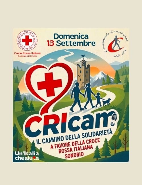 Immagine Evento CRIcam – Il cammino della solidarietà | Calendario Valtellinese