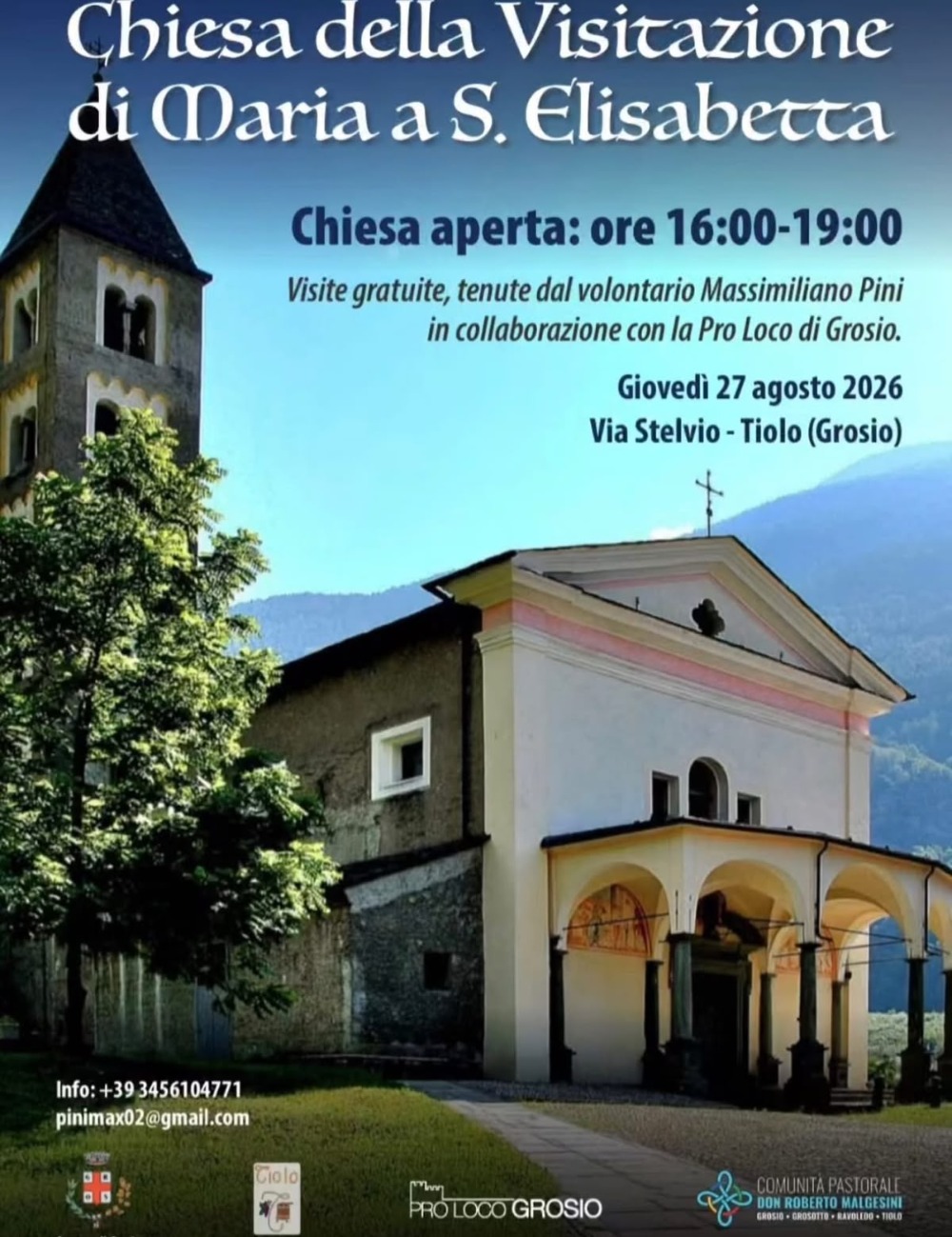 Immagine Evento Visite alla Chiesa della Visitazione di Maria a S. Elisabetta | Calendario Valtellinese