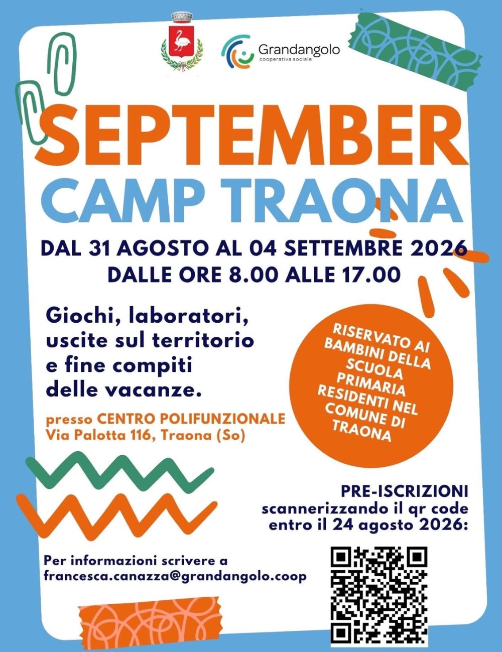 Immagine Evento September Camp | Calendario Valtellinese