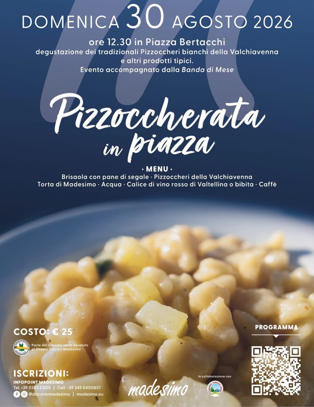Immagine Evento Pizzoccherata in piazza | Calendario Valtellinese