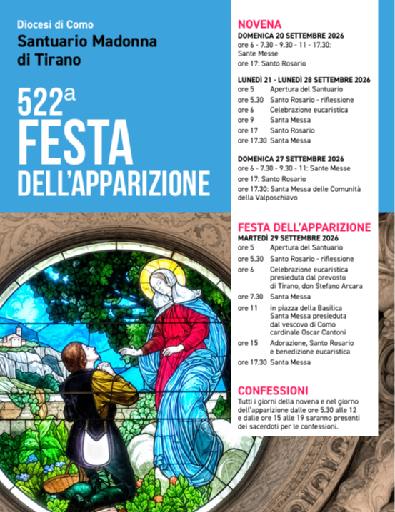 Immagine Evento Festa dell’Apparizione a Tirano | Calendario Valtellinese