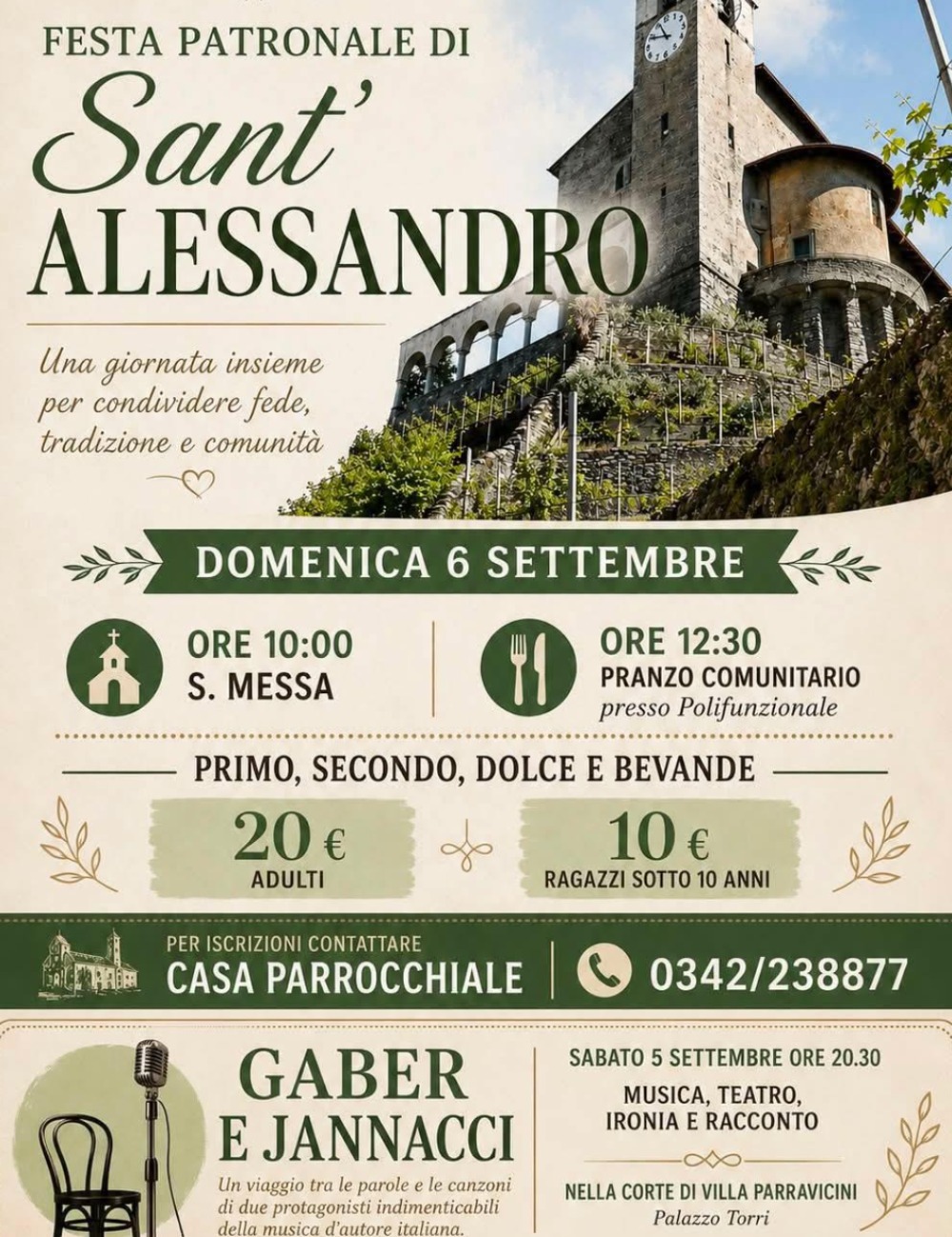 Immagine Evento Festa patronale di Sant’Alessandro | Calendario Valtellinese