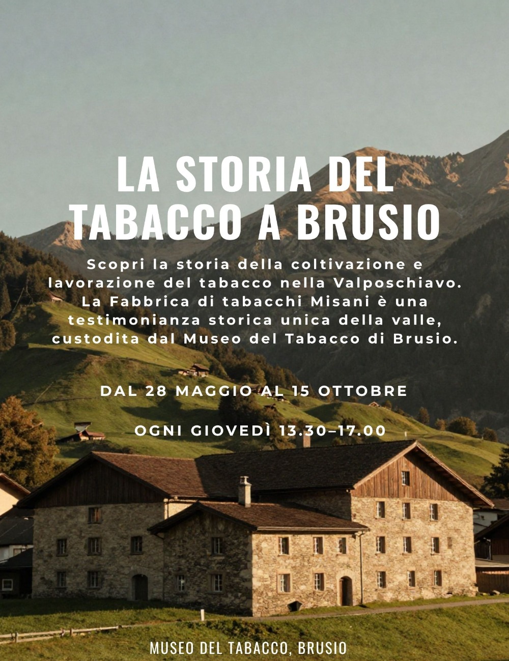 Immagine Evento La storia del tabacco a Brusio | Calendario Valtellinese