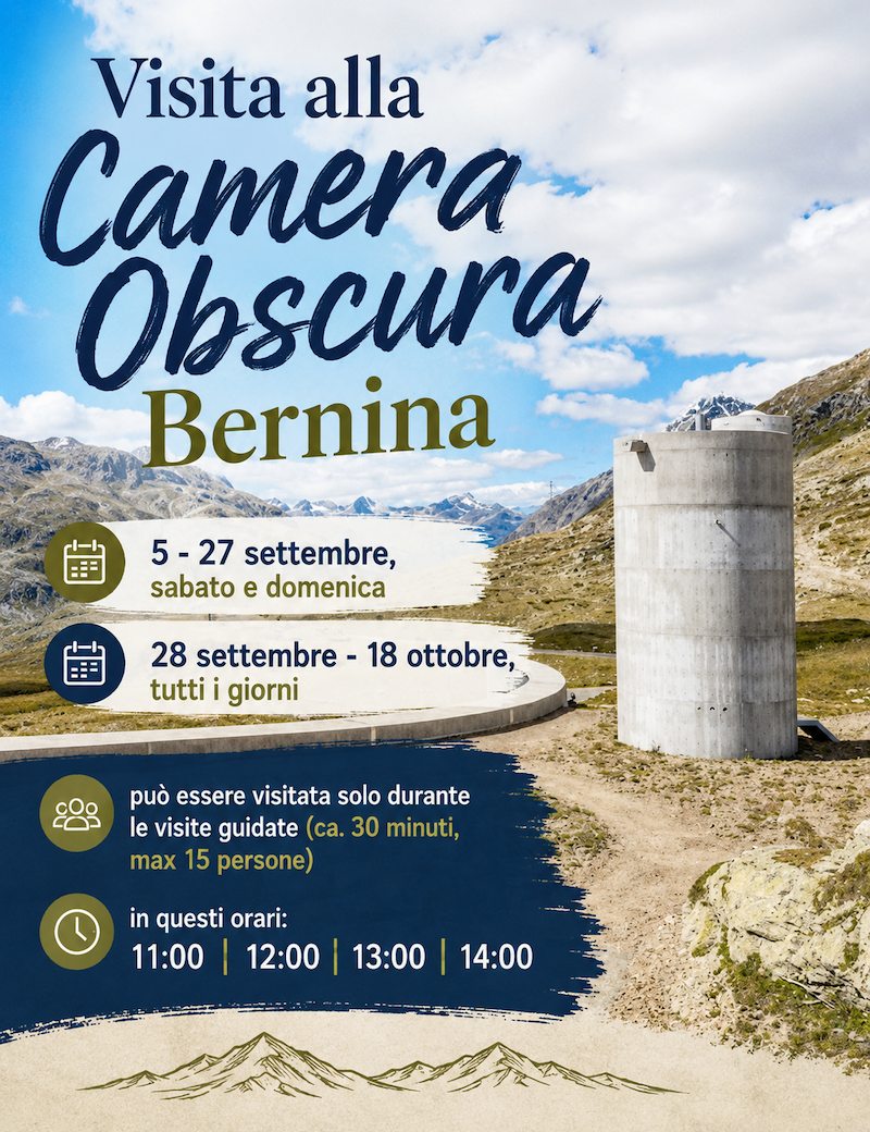 Immagine Evento Visita alla Camera Obscura Bernina | Calendario Valtellinese