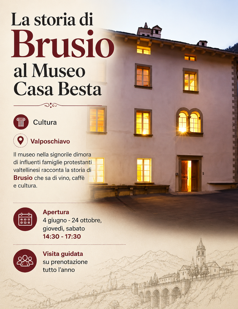 Immagine Evento La storia di Brusio al Museo Casa Besta | Calendario Valtellinese