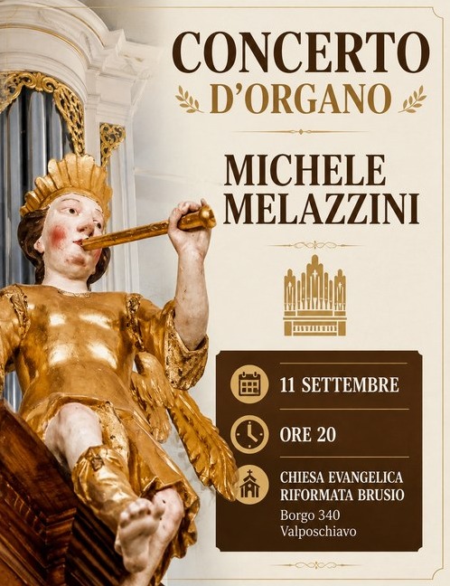 Immagine Evento Concerto d'organo Michele Melazzini | Calendario Valtellinese