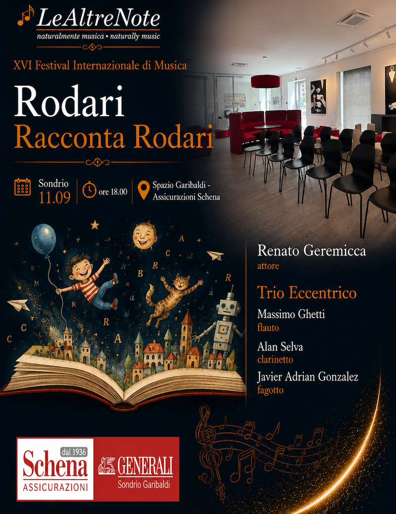Immagine Evento Festival Le Altre Note 2026: Rodari Racconta Rodari | Calendario Valtellinese