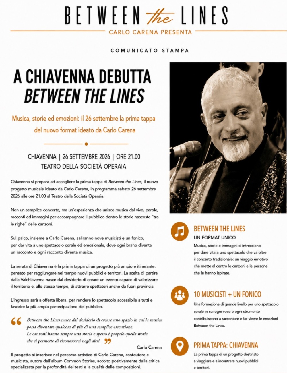 Immagine Evento Between the Lines | Calendario Valtellinese