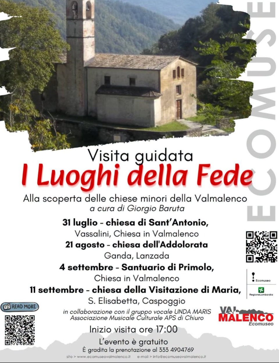 Immagine Evento I Luoghi della Fede | Calendario Valtellinese