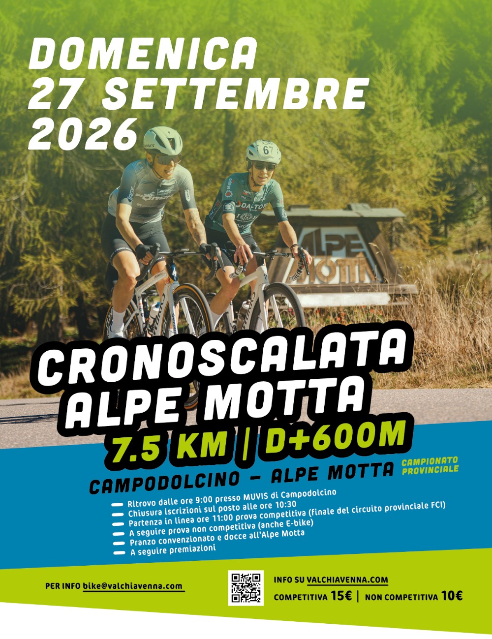 Immagine Evento Cronoscalata Alpe Motta | Calendario Valtellinese
