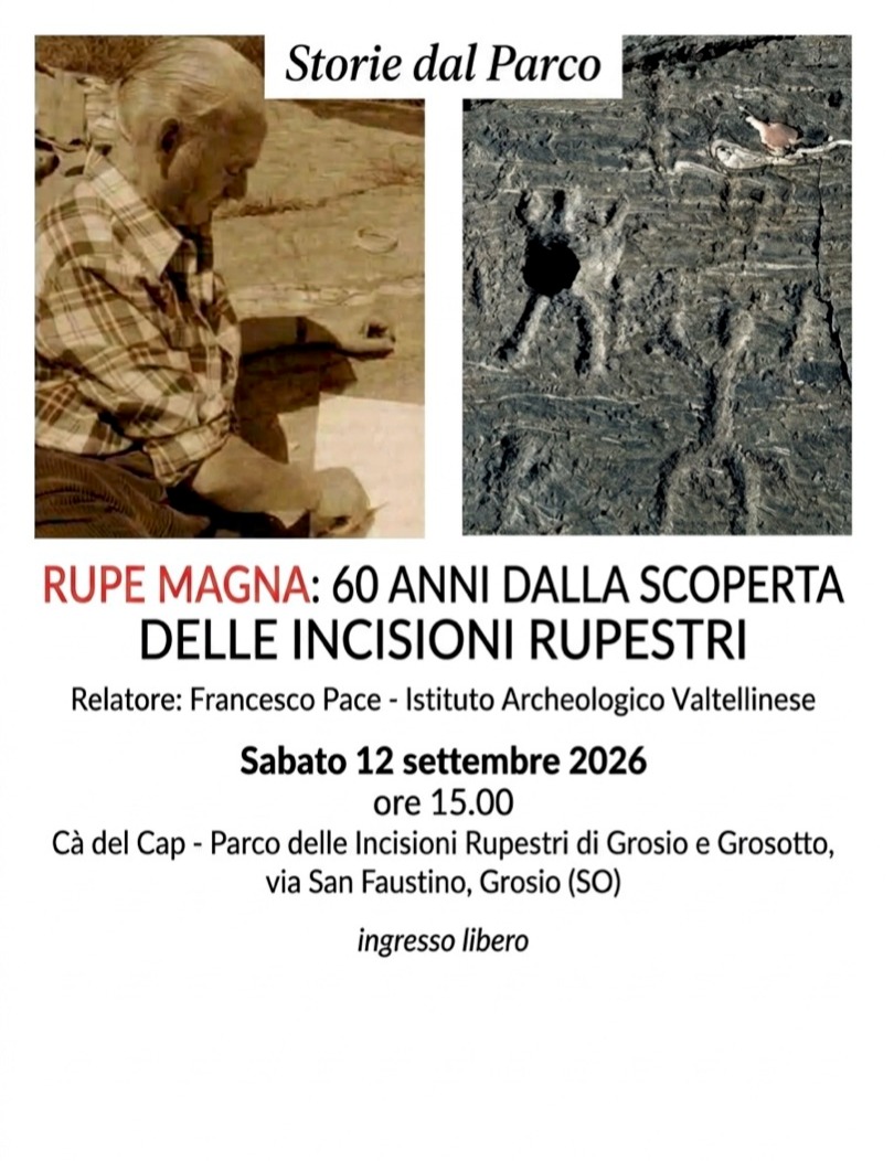 Immagine Evento Rupe Magna: 60 anni dalla scoperta delle incisioni rupestri | Calendario Valtellinese