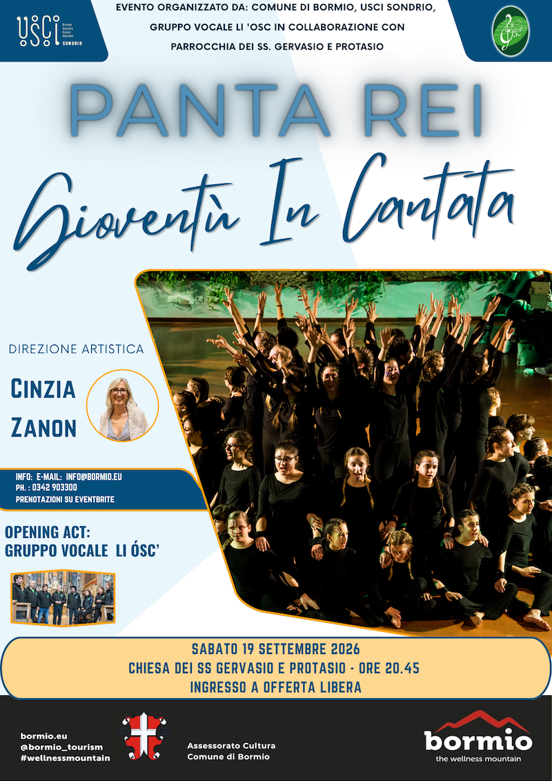 Immagine Evento Panta Rei – Gioventù in Cantata | Calendario Valtellinese