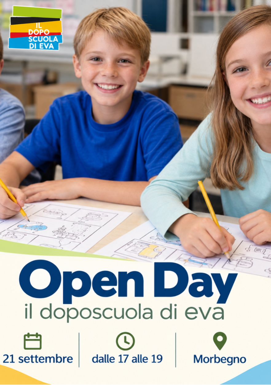 Immagine Evento Open Day Il Doposcuola di Eva | Calendario Valtellinese