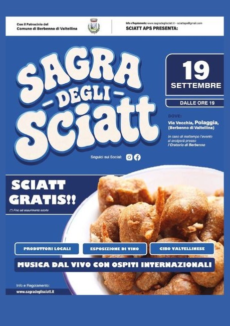 Immagine Evento Sagra degli Sciatt | Calendario Valtellinese