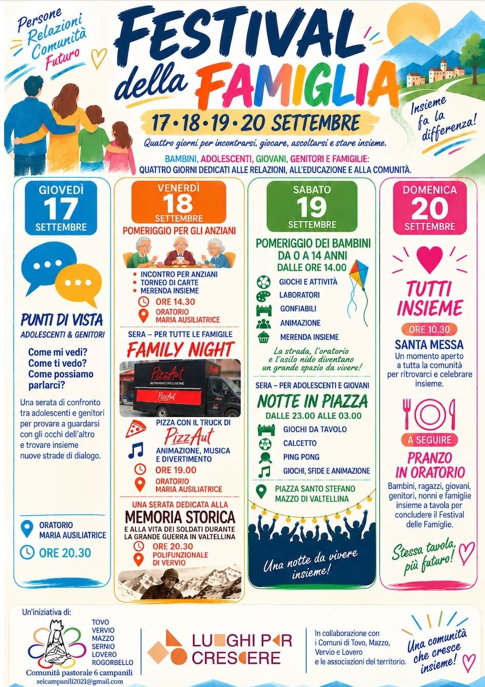 Immagine Evento Festival della Famiglia | Calendario Valtellinese