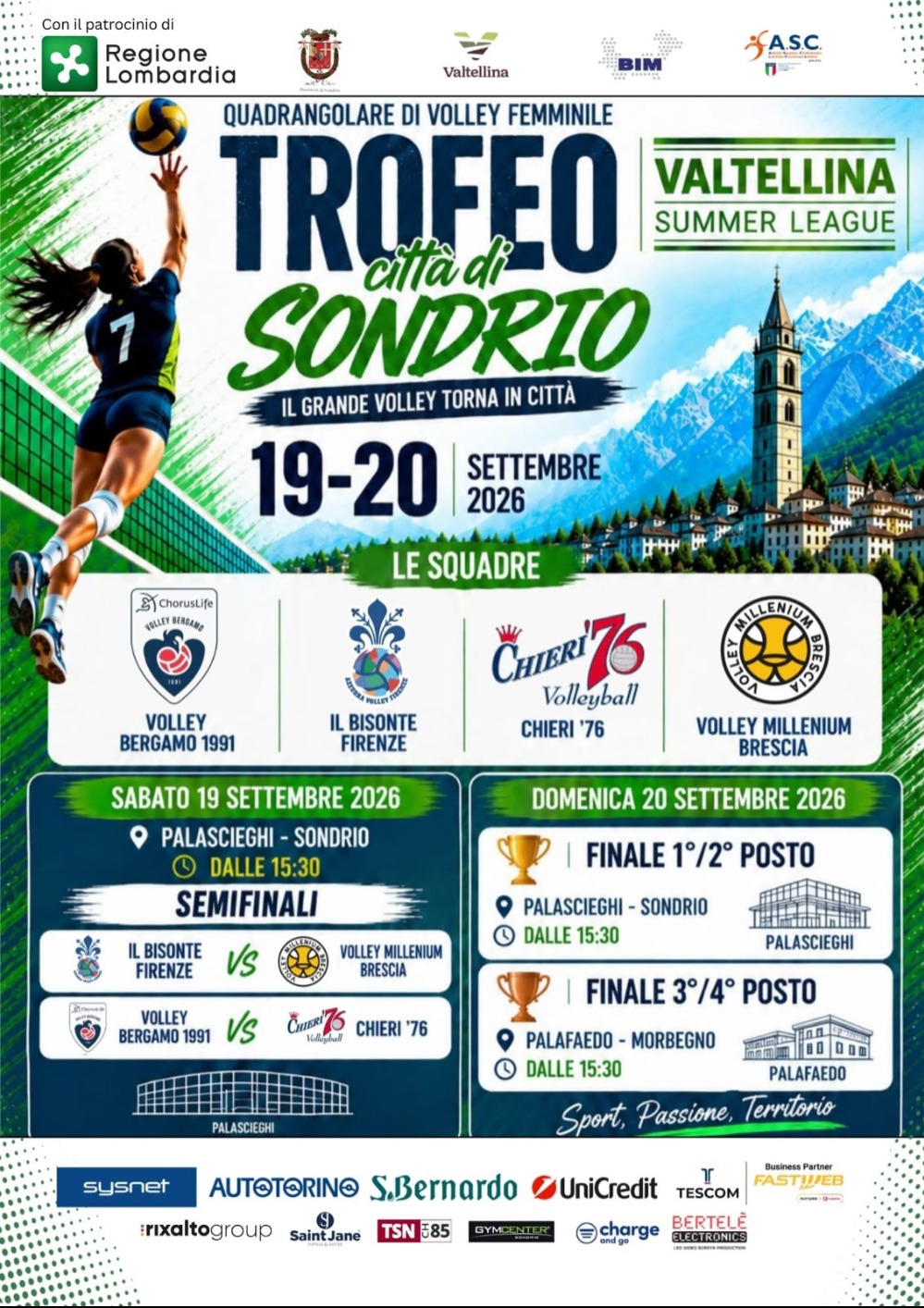 Immagine Evento Trofeo Città di Sondrio | Calendario Valtellinese