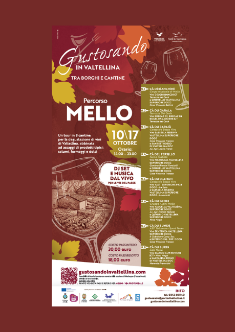 Immagine Evento Gustosando in Valtellina – Percorso Mello | Calendario Valtellinese