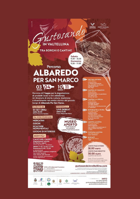 Immagine Evento Gustosando in Valtellina - Albaredo per San Marco | Calendario Valtellinese
