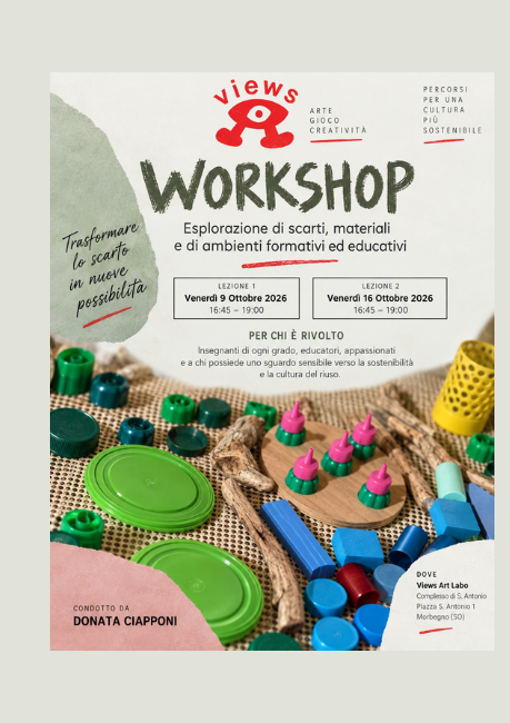 Immagine Evento Workshop “Esplorazione di scarti, materiali e di ambienti formativi ed educativi” | Calendario Valtellinese